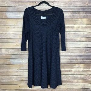 Saturday Sunday M Narva Blue Swing Dress B22